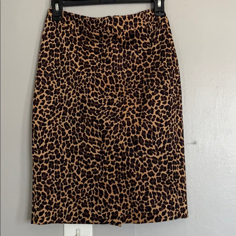 Jcrew Leopard print skirt